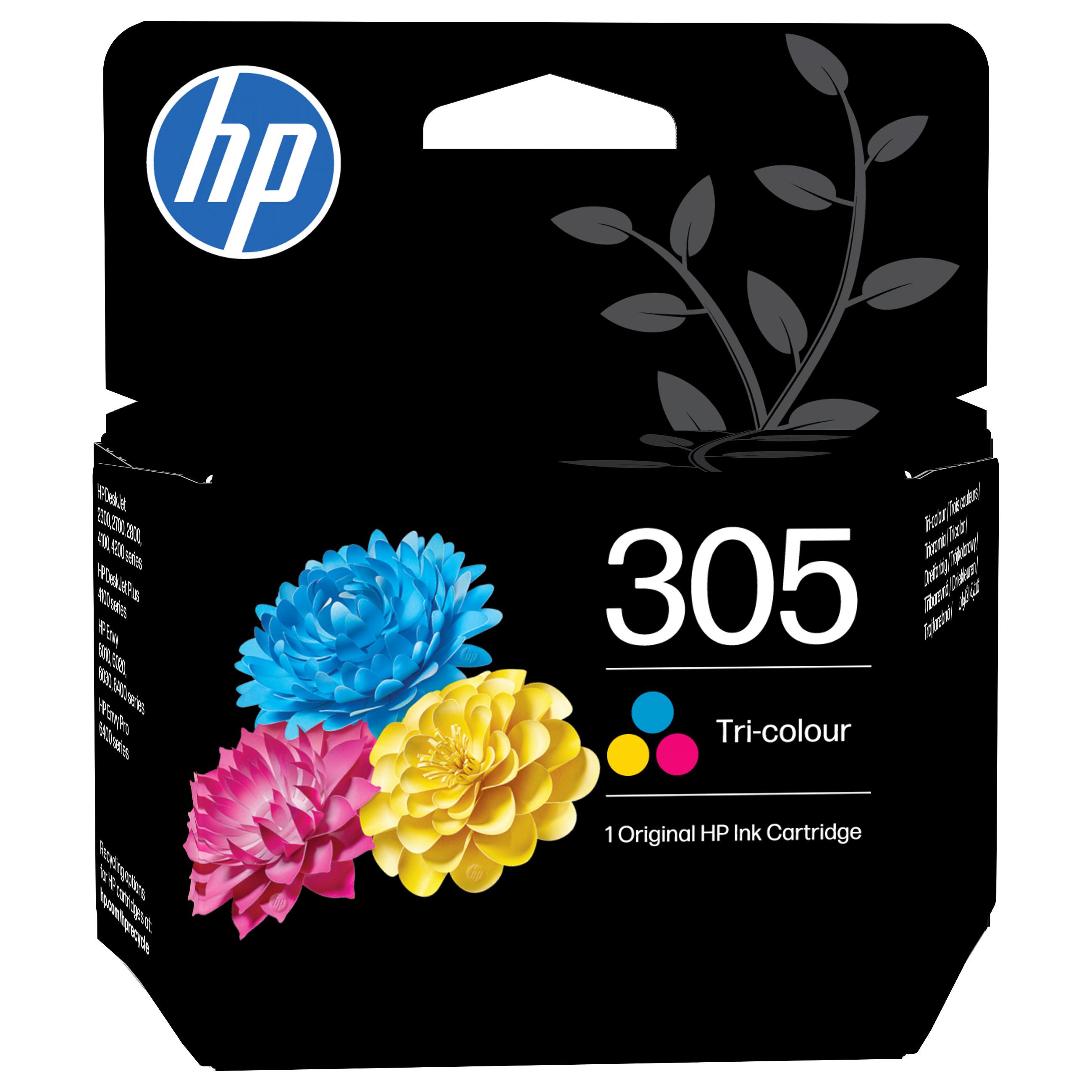 HP 305 - 4.48 ml - farve (cyan, magenta, gul) - original - blækpatron - for Deskjet 23XX, 27XX, 28XX, 41XX, 42XX DeskJet Plus 41XX ENVY 60XX, 64XX ENVY Pro 64XX