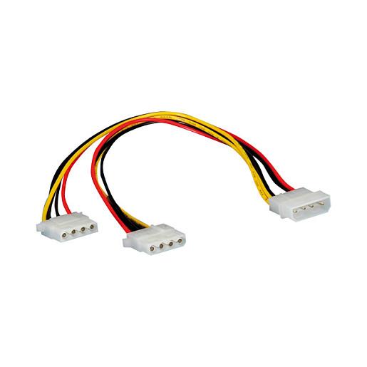 Y-strømkabel ROLINE 4-polet HDD til 2 x 4-polet HDD - 0,3 m