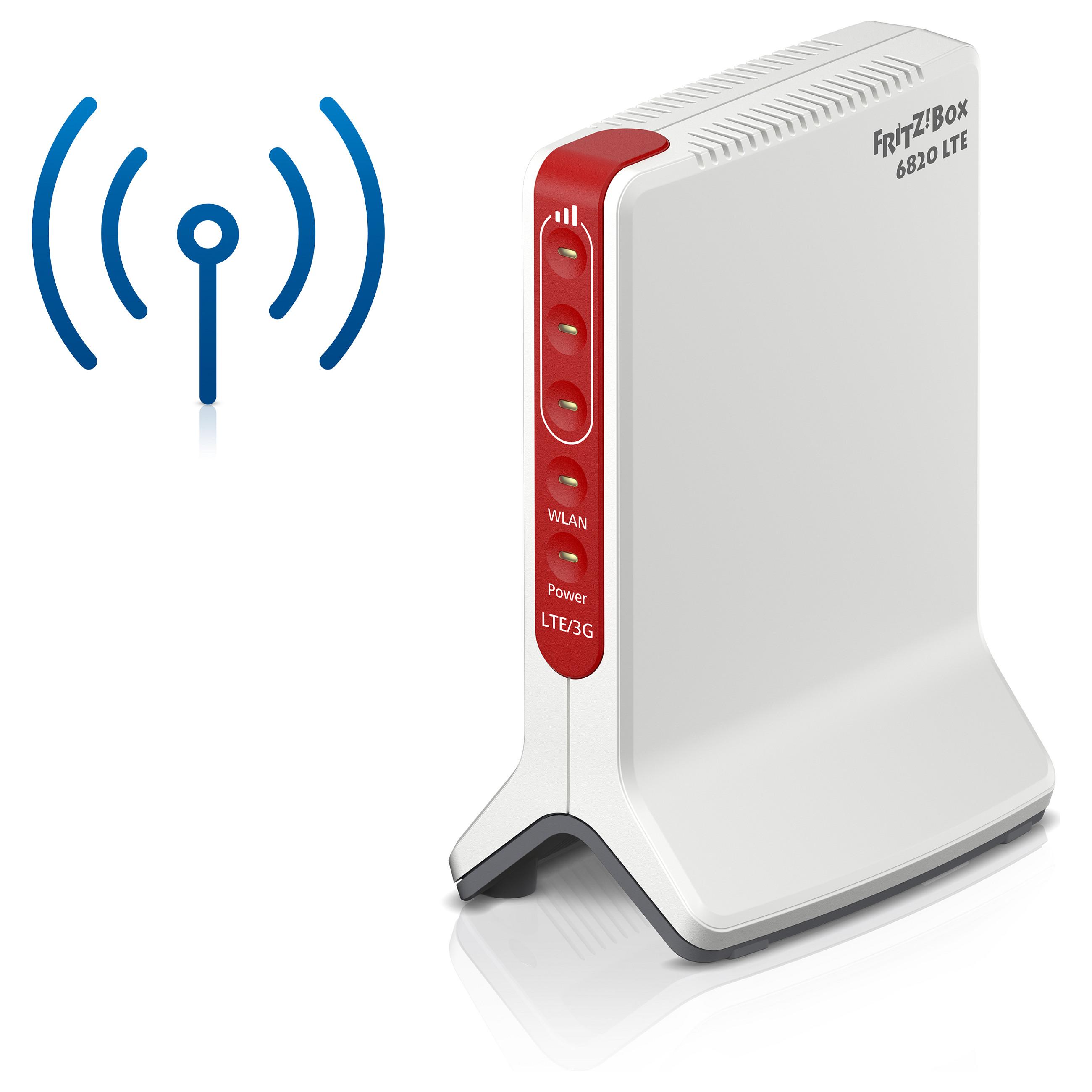 Box 6820 LTE, Hvid, Intern, Mesh-router, Enkelt band (2,4 GHz), Wi-Fi 4 (802.11n), 450 Mbit/s