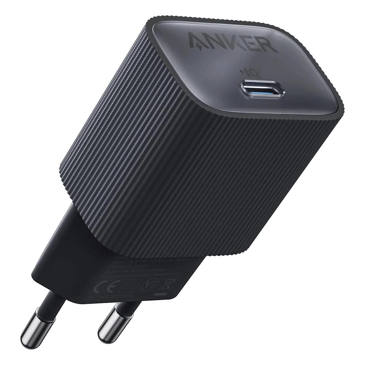 Anker Nano - Strømforsyningsadapter - 30 Watt - 3 A - IQ 3.0 (USB-C) - stensort