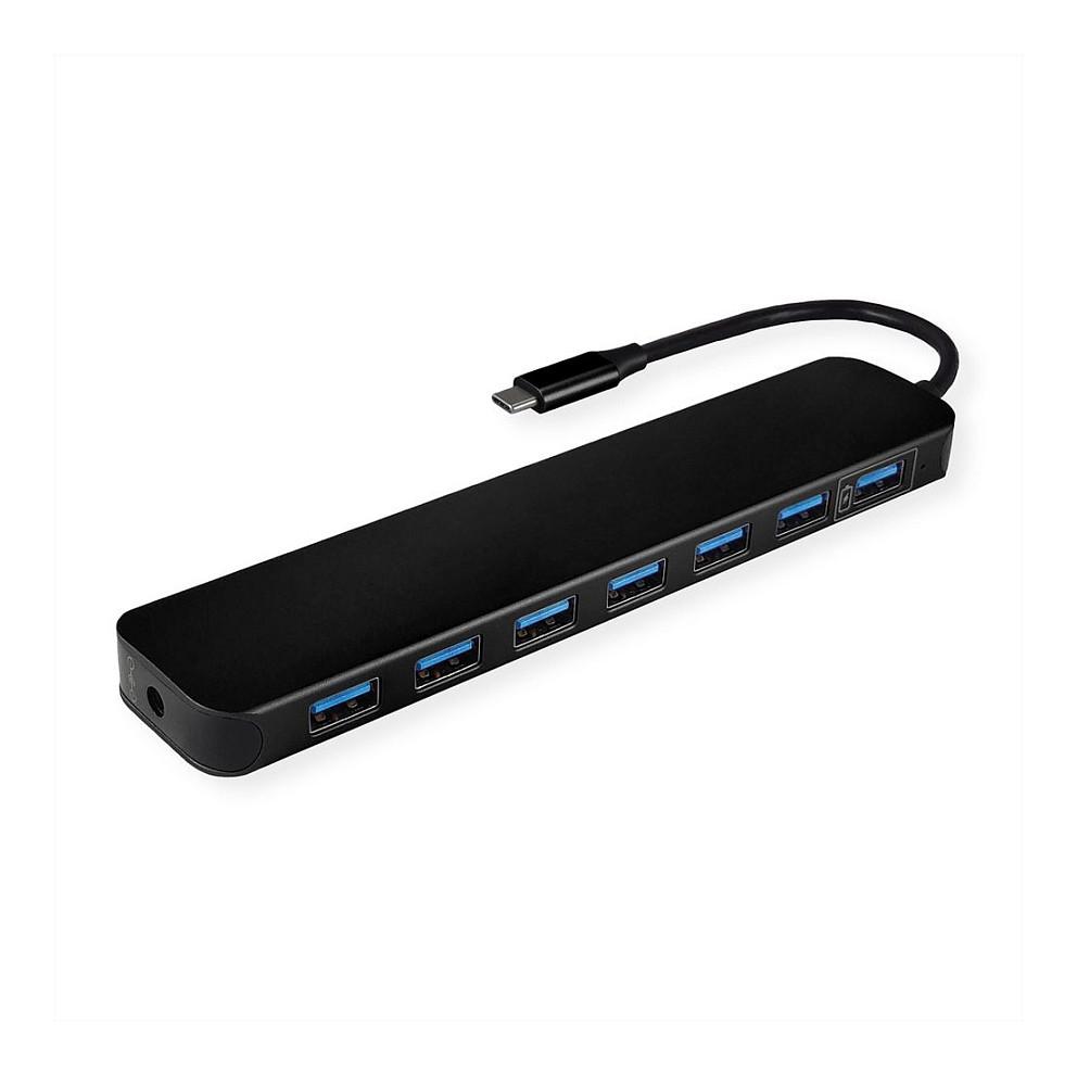 Value 14.99.5040, USB 3.2 Gen 1 (3.1 Gen 1) Type-C, USB 3.2 Gen 1 (3.1 Gen 1) Type-A, 5000 Mbit/s, Sort, Aluminium, 0,1 m