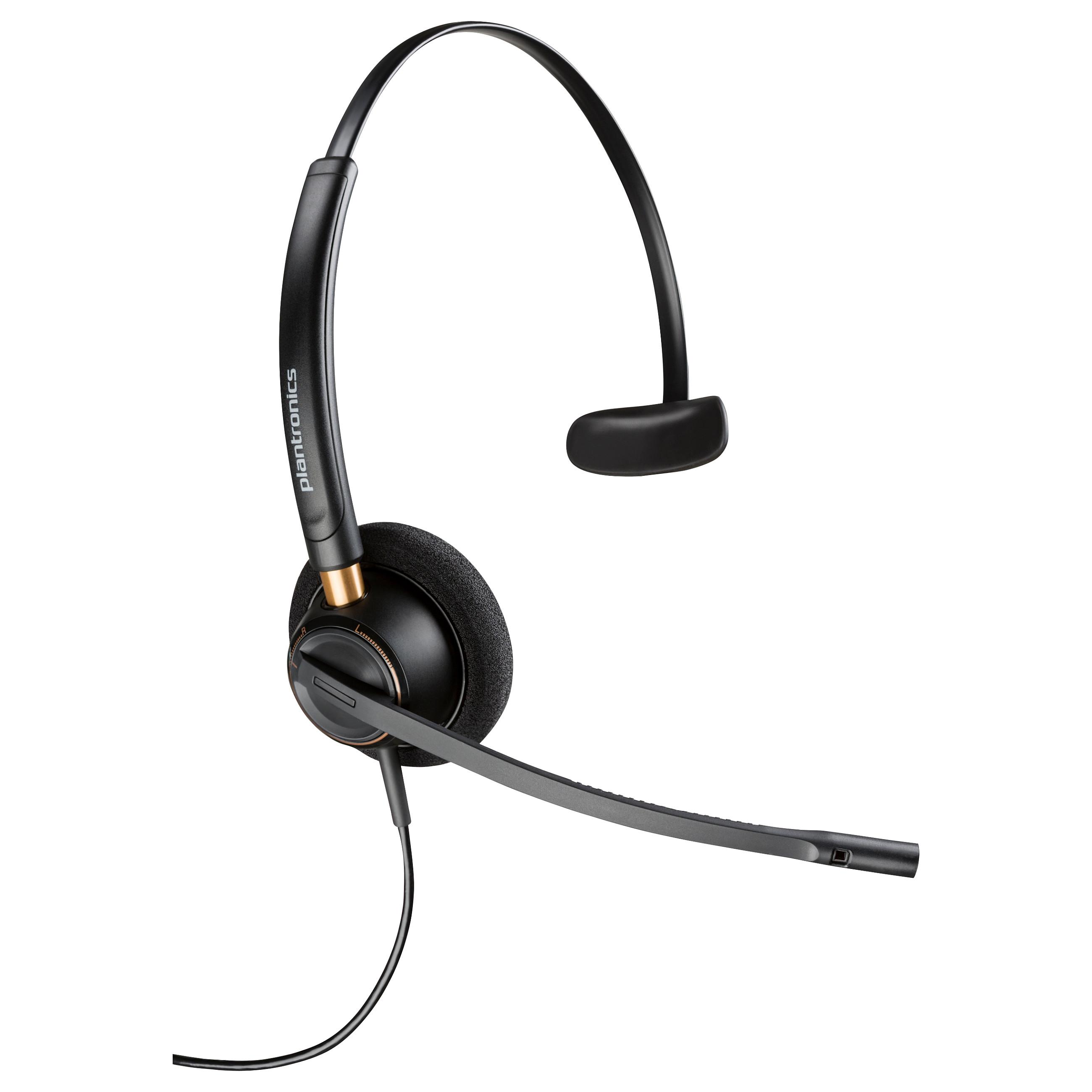 Headset med mikrofon HP Poly EncorePro 510 - monauralt, ledning, Quick Disconnect