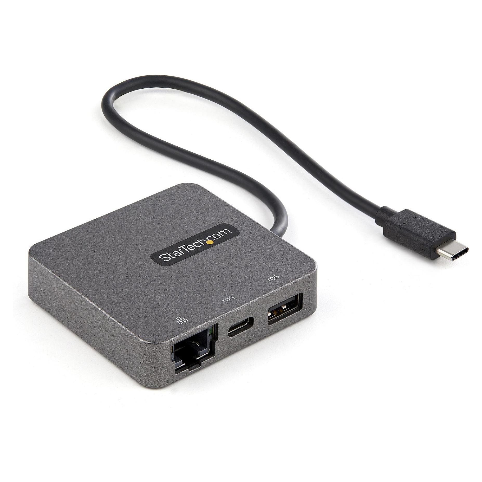 Startech USB-C Multiport Adapter - USB 3.1 Gen 2 Type-C Mini Dock - USB-C to 4K HDMI or 1080p VGA Video - 10Gbps USB-A USB-C, GbE - Portable Travel Laptop Dock - Works w/Thunderbolt 3 (DKT31CHVL) - Dockingstation - USB-C - VGA, HDMI - 1GbE - TAA-kompatibel