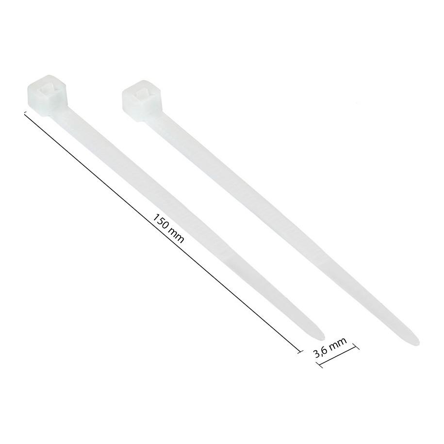Kabelbinder Good Connections 150 x 3,6 mm - transparent, 100 stk.