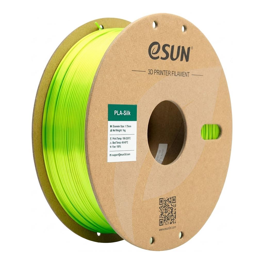 3D-printerfilament eSUN ePLA-SILK 1,75 mm - LIME, 1 kg