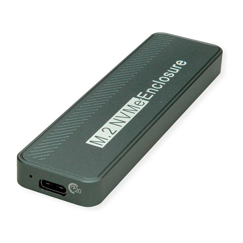 Eksternt SSD-kabinet VALUE M.2 NVMe til USB 3.2 Gen 2x2 Type-C