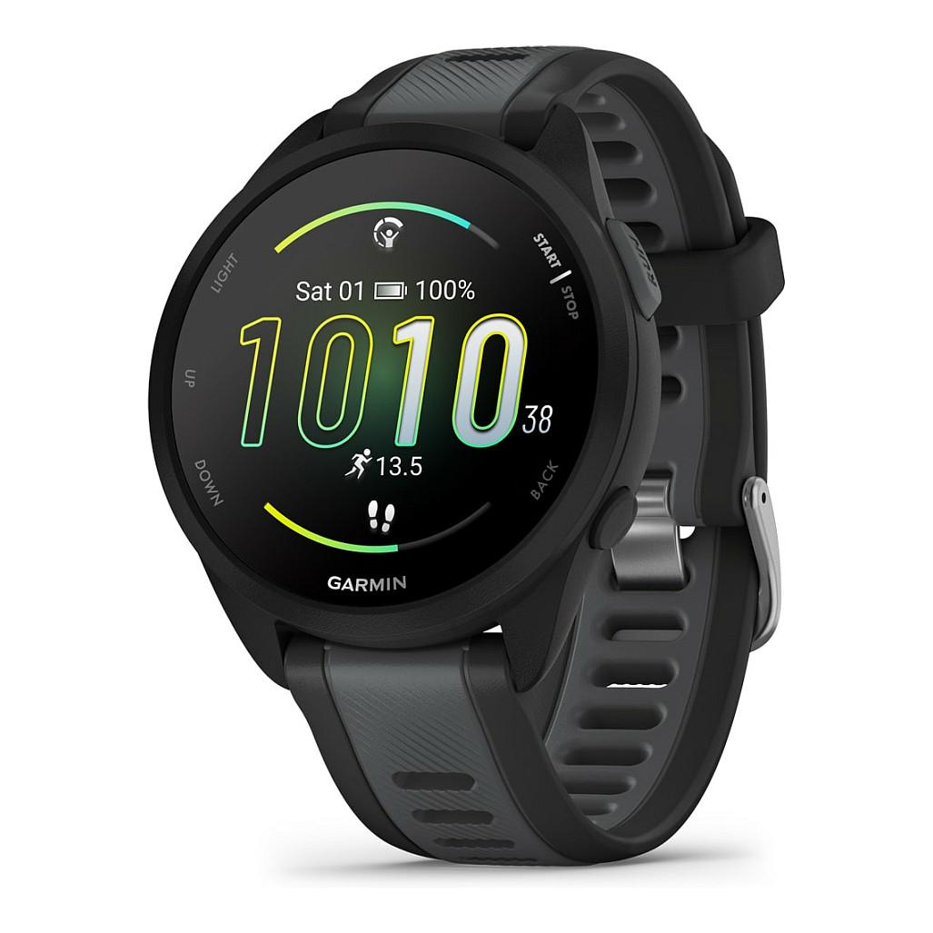 Garmin Forerunner® 165 Music – 42 mm, AMOLED Display, GPS, Musik – Sort, Unisex – Løbeshop Førsteklasses Løbearbejde