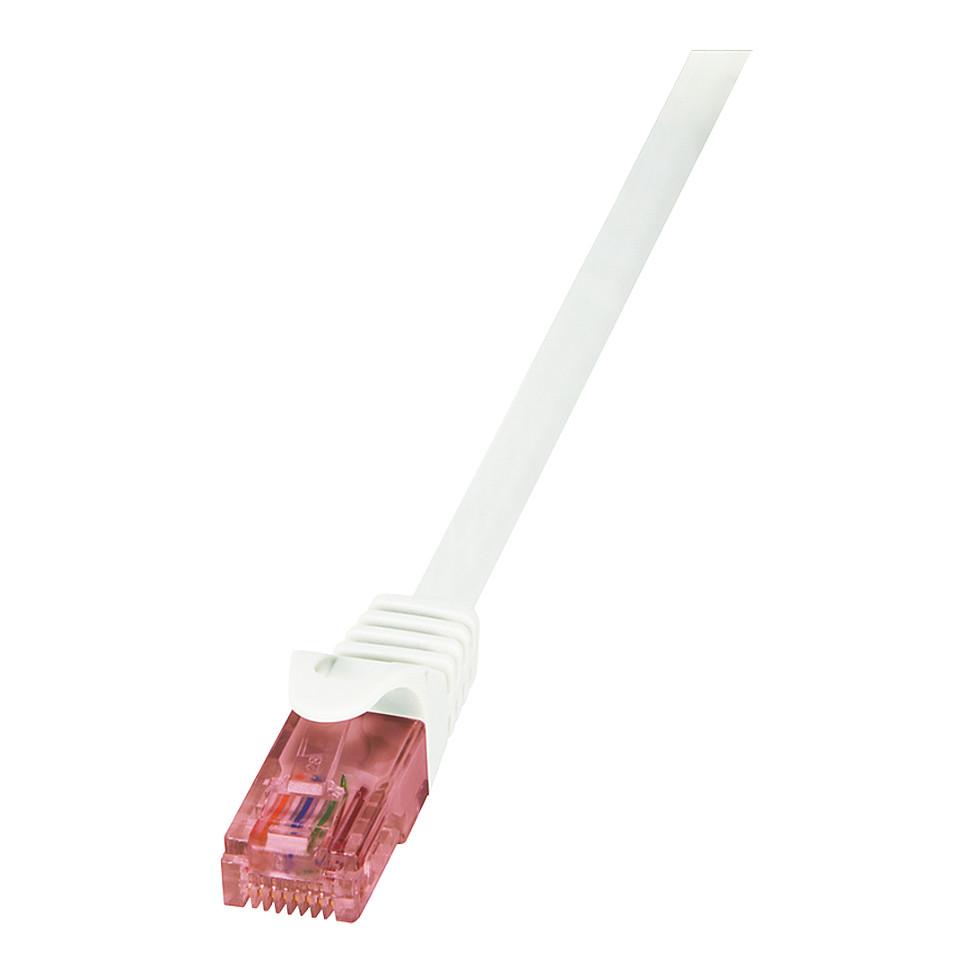 LogiLink PrimeLine CAT 6 Ikke afskærmet parsnoet (UTP) 20m Patchkabel Hvid