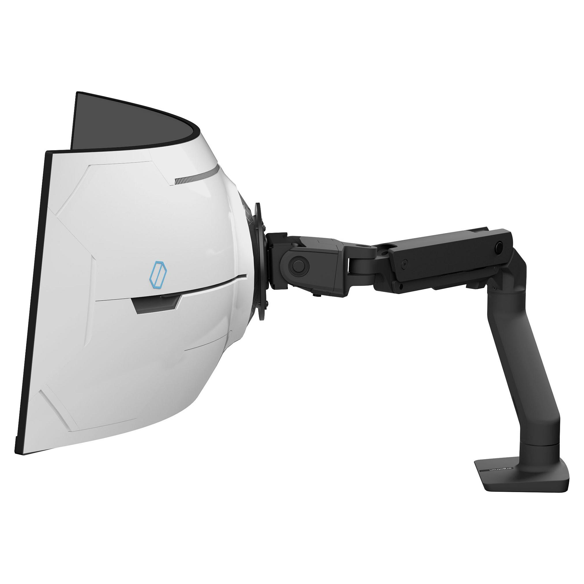 Ergotron HX mounting kit - Patented Constant Force Technology - for curved LCD display - for extreme-depth curved screens - matte black - Maks 17 kg - Maks størrelse 57"