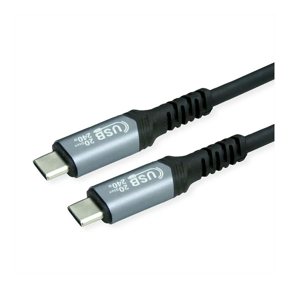 USB-C kabel VALUE 11.99.9087 USB4 Gen 2x2 - 2 m, sort