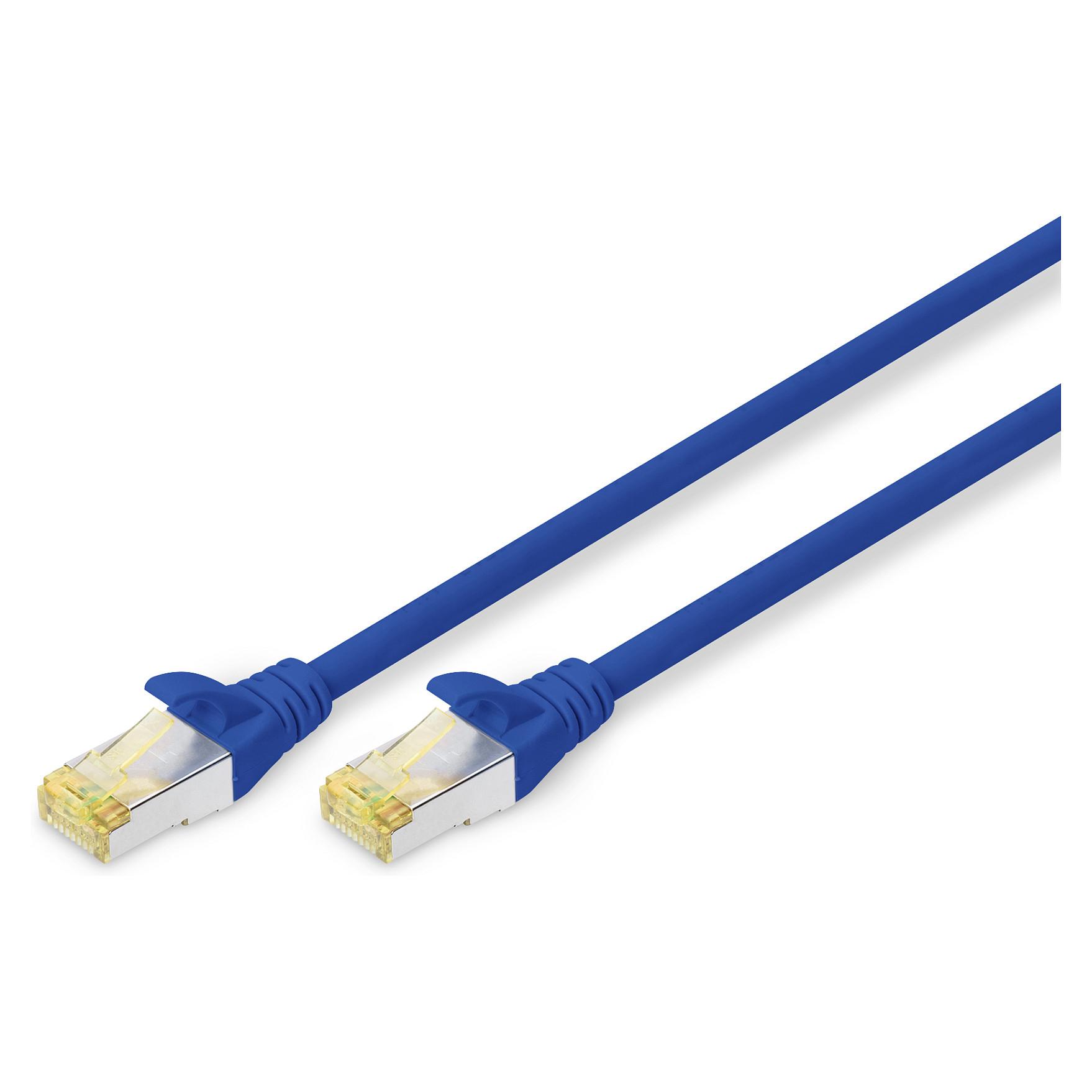 Netværkskabel Digitus CAT 6A S/FTP RJ45 0,5 m - blå