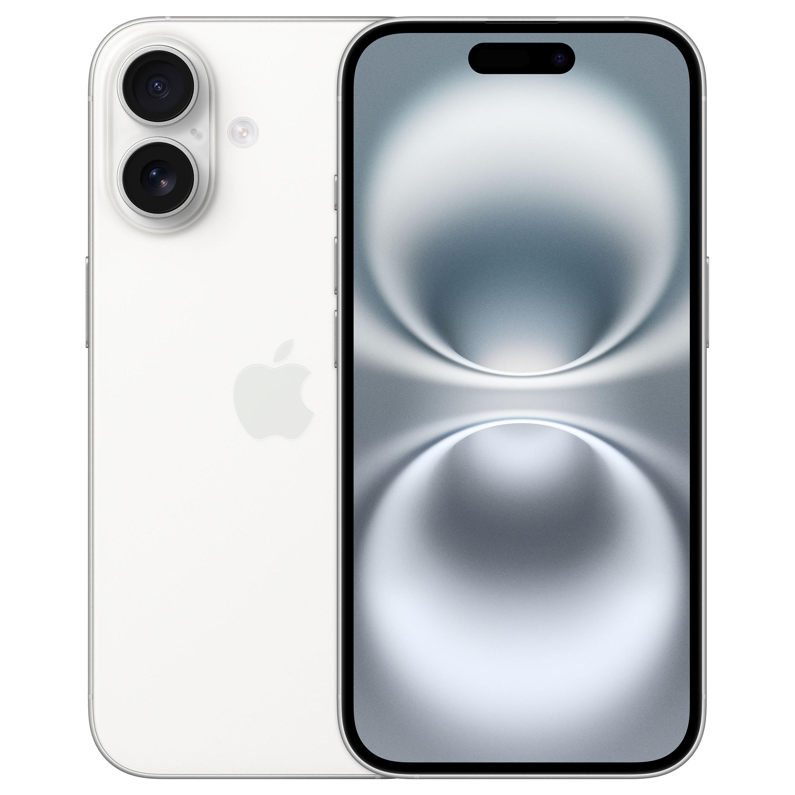 Apple iPhone 16 6,1" 128 GB - hvid