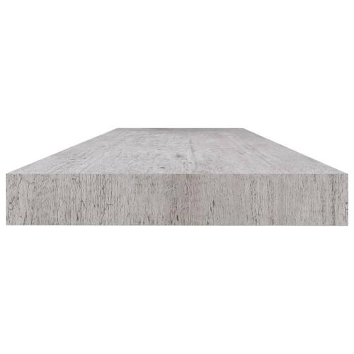 Væghylde 120x23,5x3,8 cm MDF betongrå