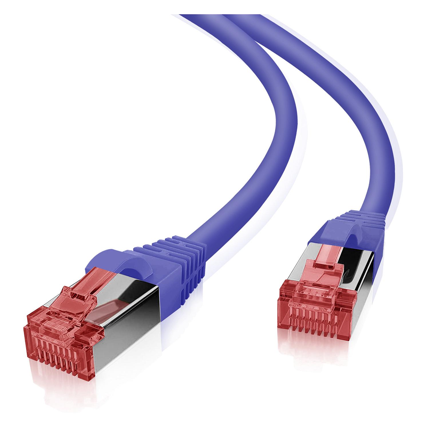 Patchkabel Helos 191040 Cat6 S/FTP RJ-45 10 m - lilla