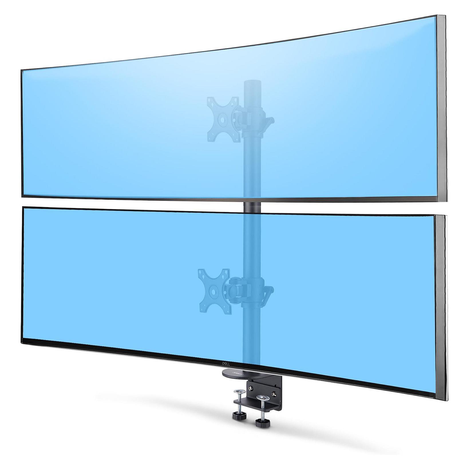 StarTech.com Desk Mount For 2x Vertically Stacked Monitors - Maks 32 kg - Maks størrelse 17"-49" (ultrawide)