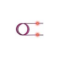 Fiberoptisk patchkabel EasyLan LWL-LED OM3 LC/LC duplex - turkis, 2 m