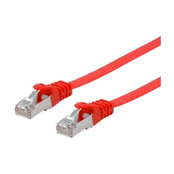 Netværkskabel Equip Cat6A U/FTP fladt RJ45 0,5 m - rød