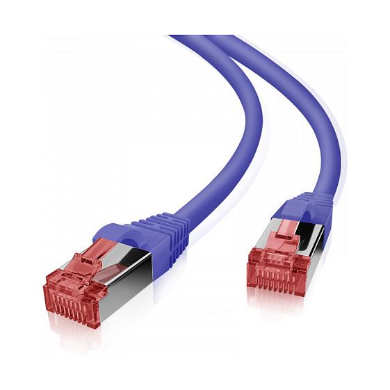Patchkabel Helos Cat6 S/FTP RJ-45 15 m - lilla