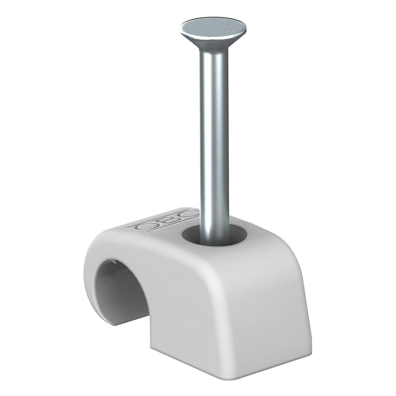 Kabelclips Obo Bettermann 2026 35 LGR - 7-12 mm, lysegrå, 100 stk.