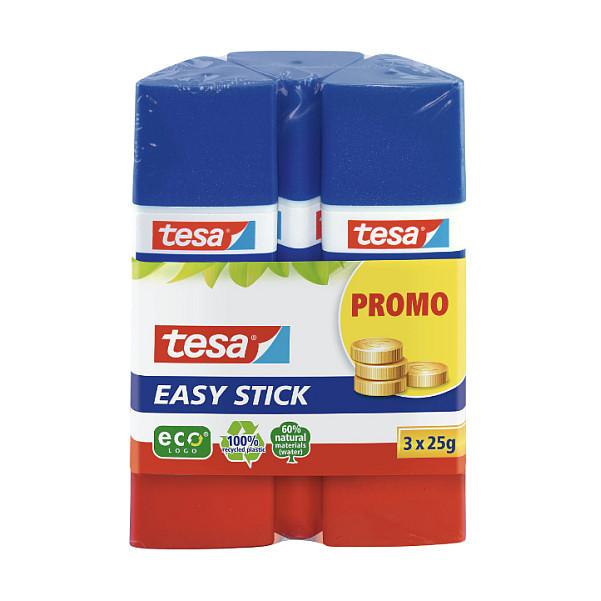 Limstifter tesa EASY STICK ecoLOGO - 3 x 25 g