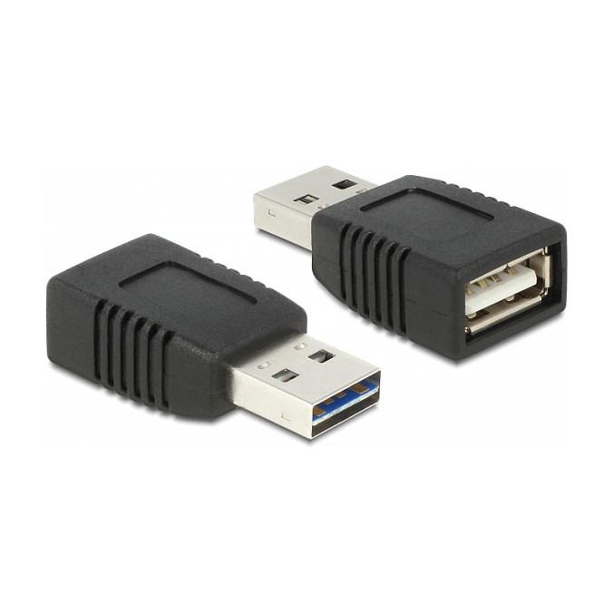 USB-adapter DeLOCK EASY-USB USB-A han til USB-A hun - kun opladning