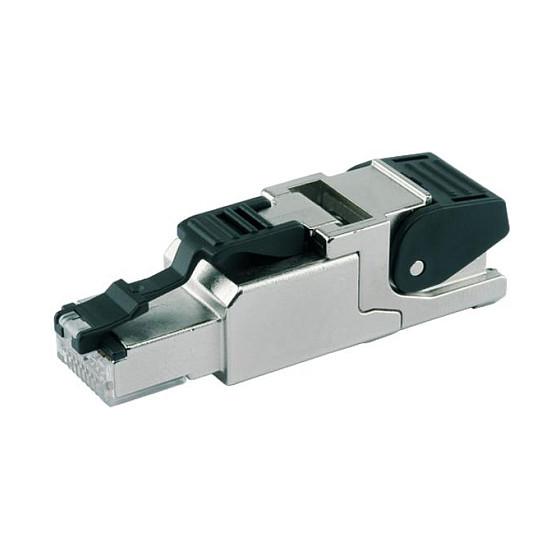 RJ45-stik Telegärtner MFP8 T568 A Cat.6A - sort/sølv