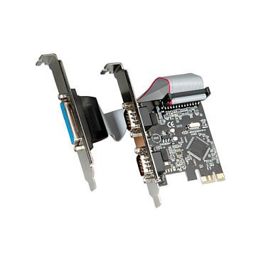 PCIe-controllerkort med 2 x seriel RS232 D-Sub 9 og 1 x parallel EPP/ECP