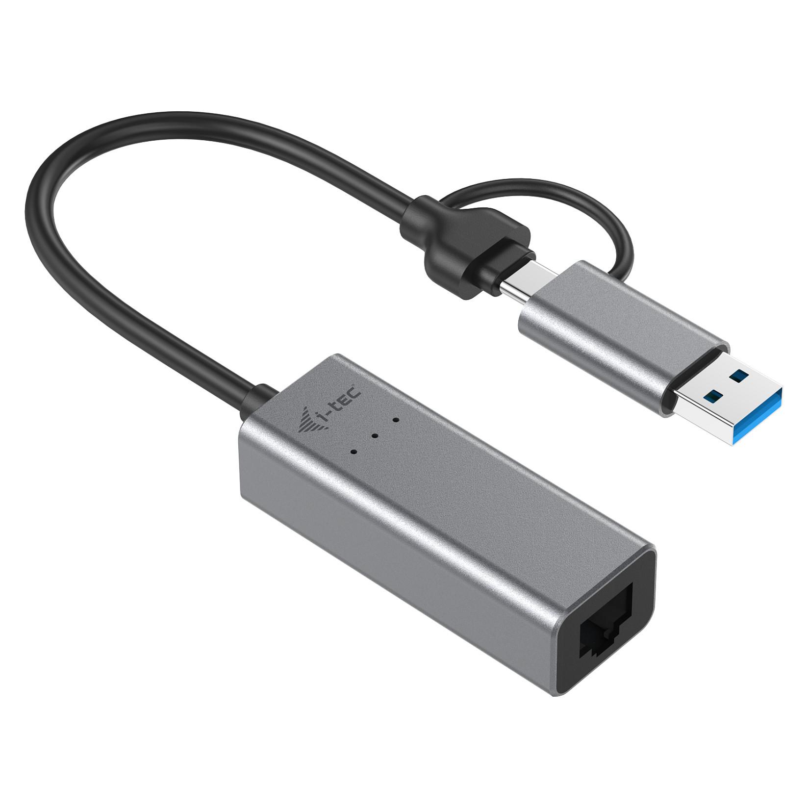 Netværksadapter i-tec Metal C31METAL25LAN USB-C/USB-A 2,5 Gbps - grå