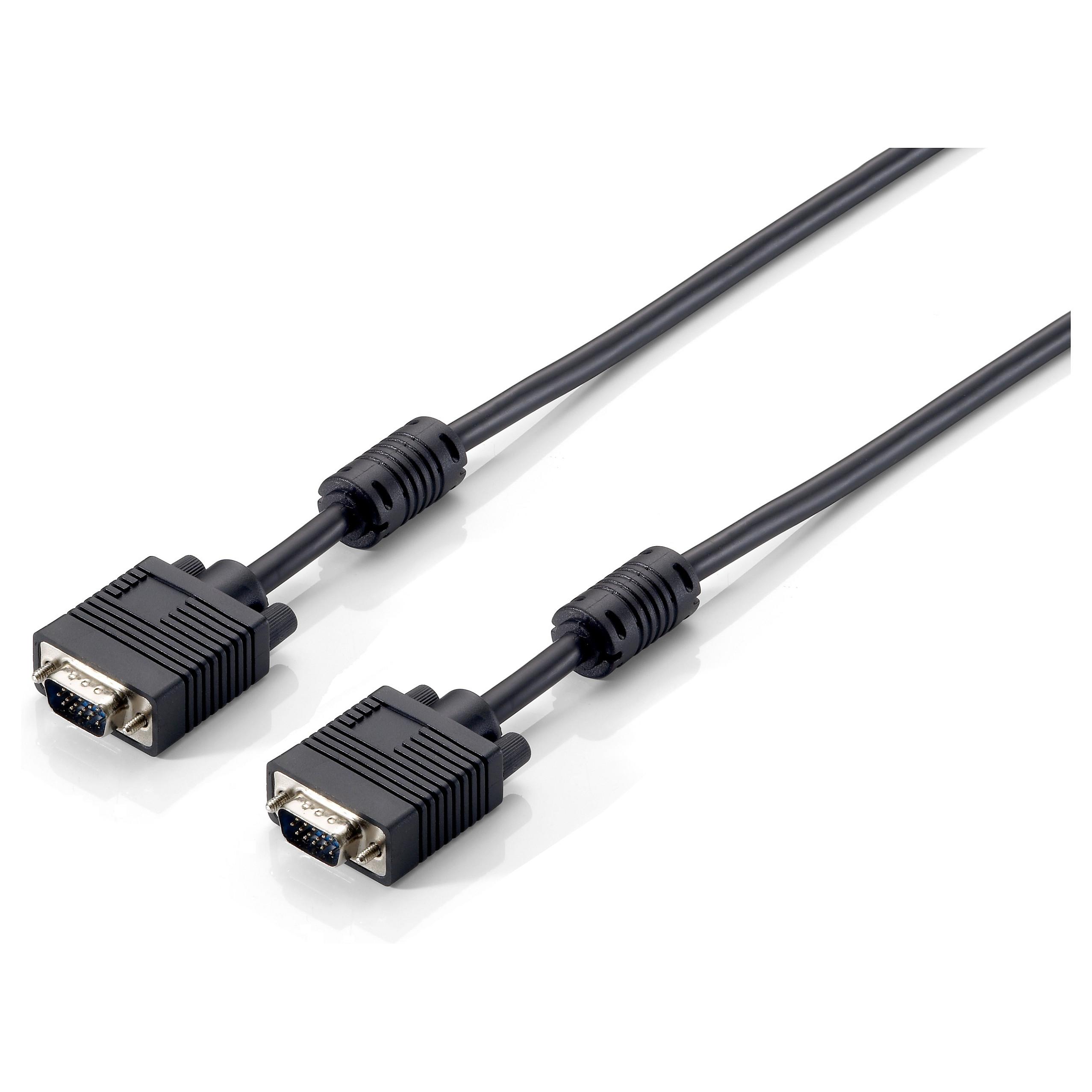 VGA-kabel Equip HD15 HD15 han/han - 10 m, sort