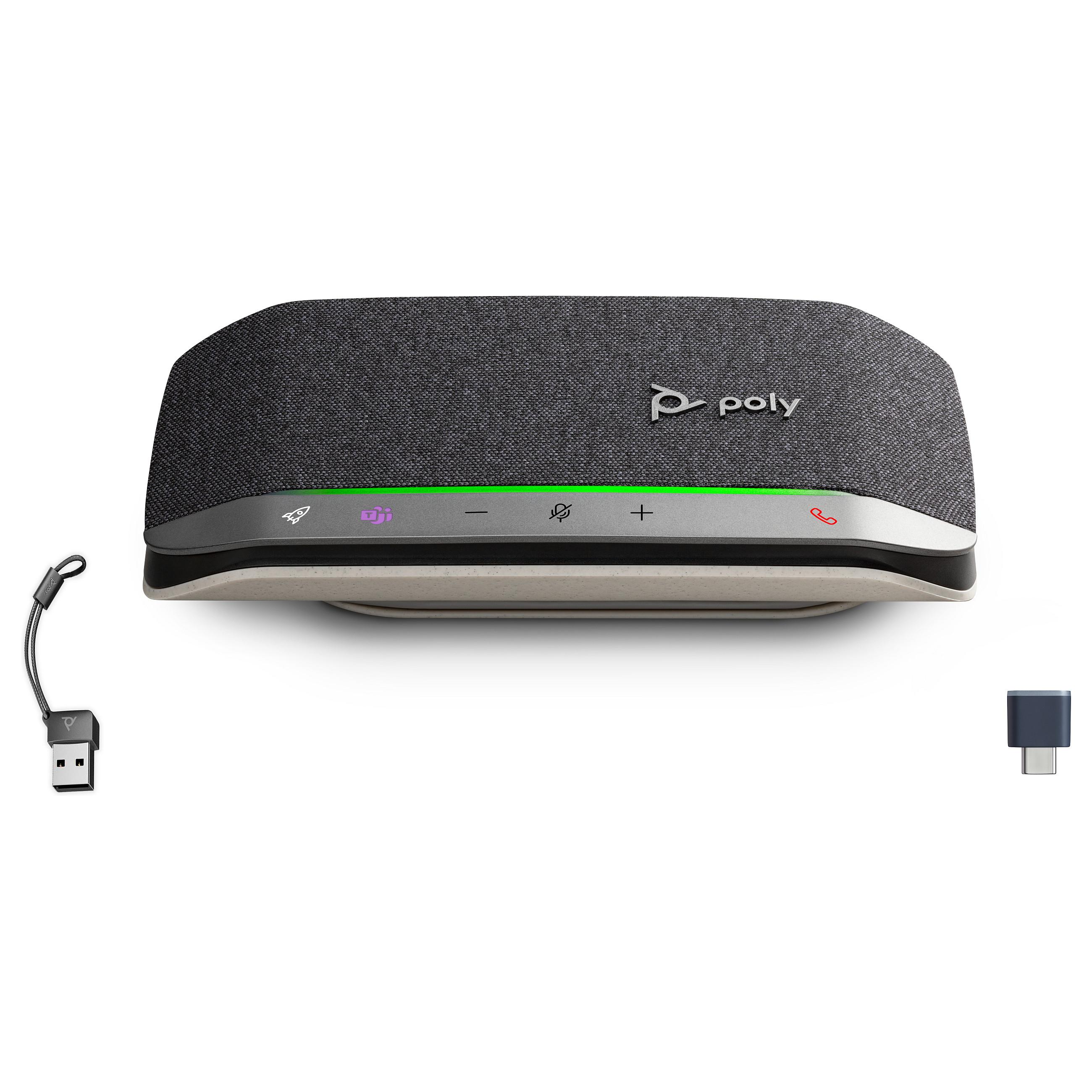 HP Poly Sync 20+M - Smart højttalertelefon - Bluetooth - kablet, trådløs - USB-A, USB-C - sort - Certified for Microsoft Teams