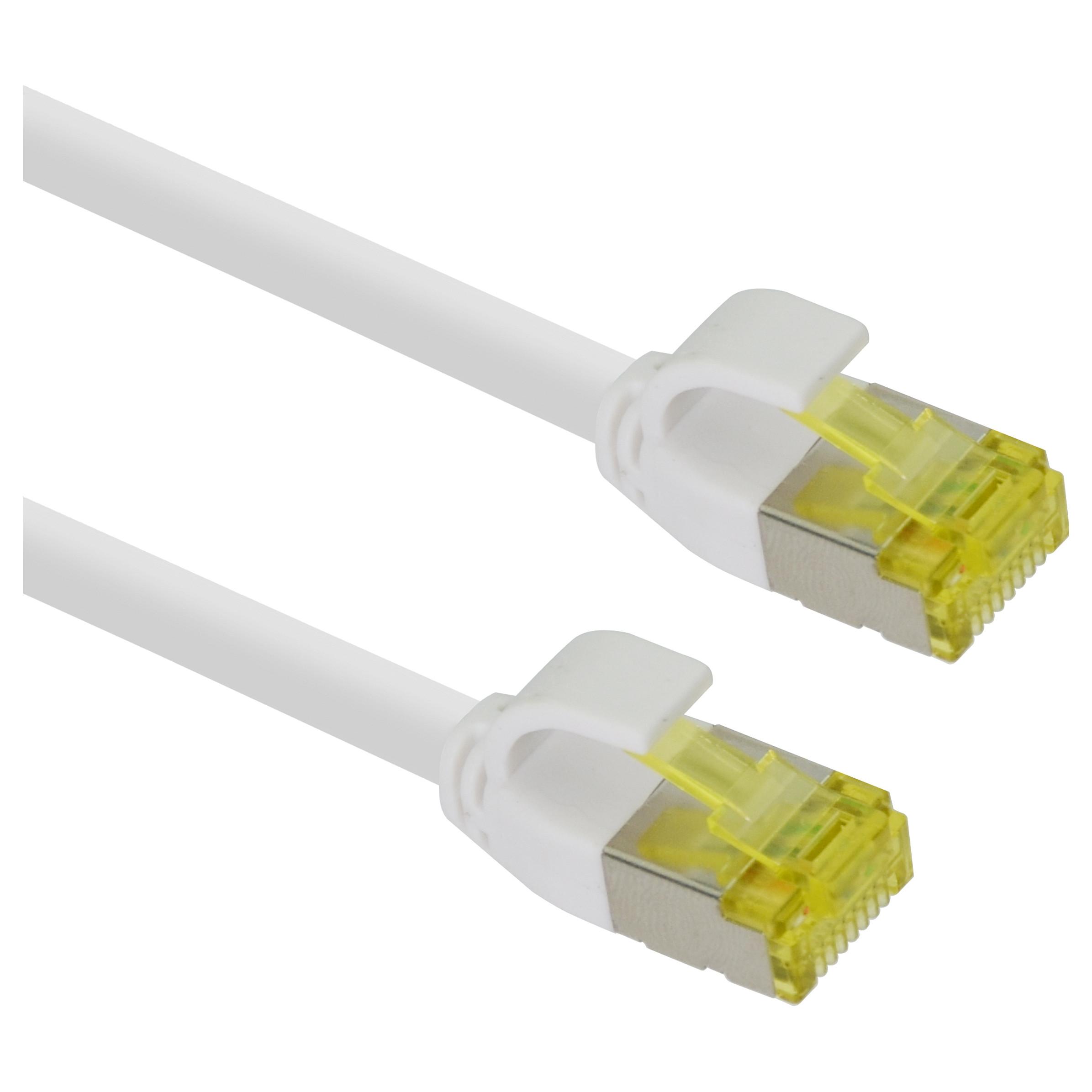 Patchkabel Helos 333103 Cat.6a ultraslim - hvid, 2 m