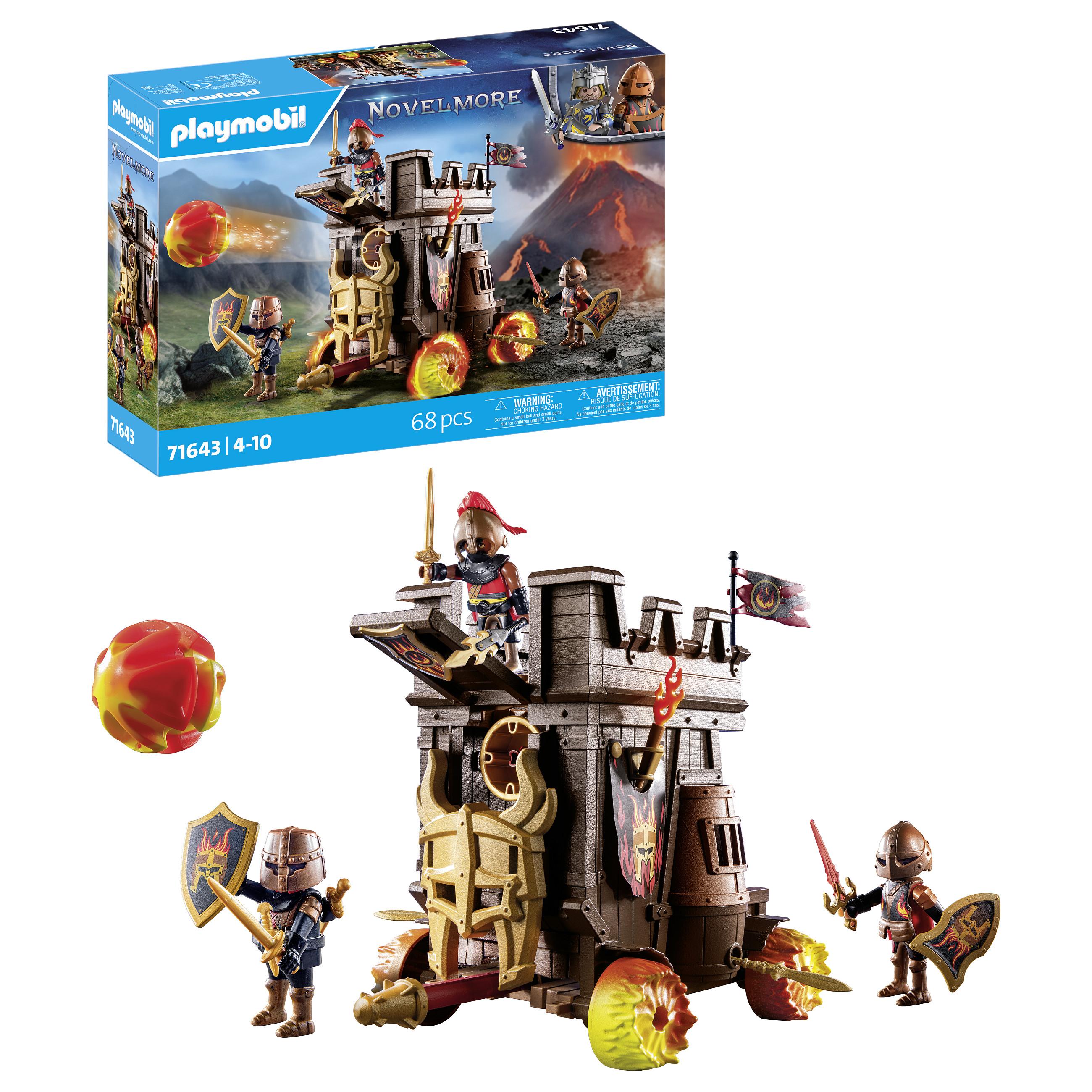 Playmobil Novelmore 71643 Kampvogn med Ildkanon og Tre Burnham Raiders-riddere - 4+år