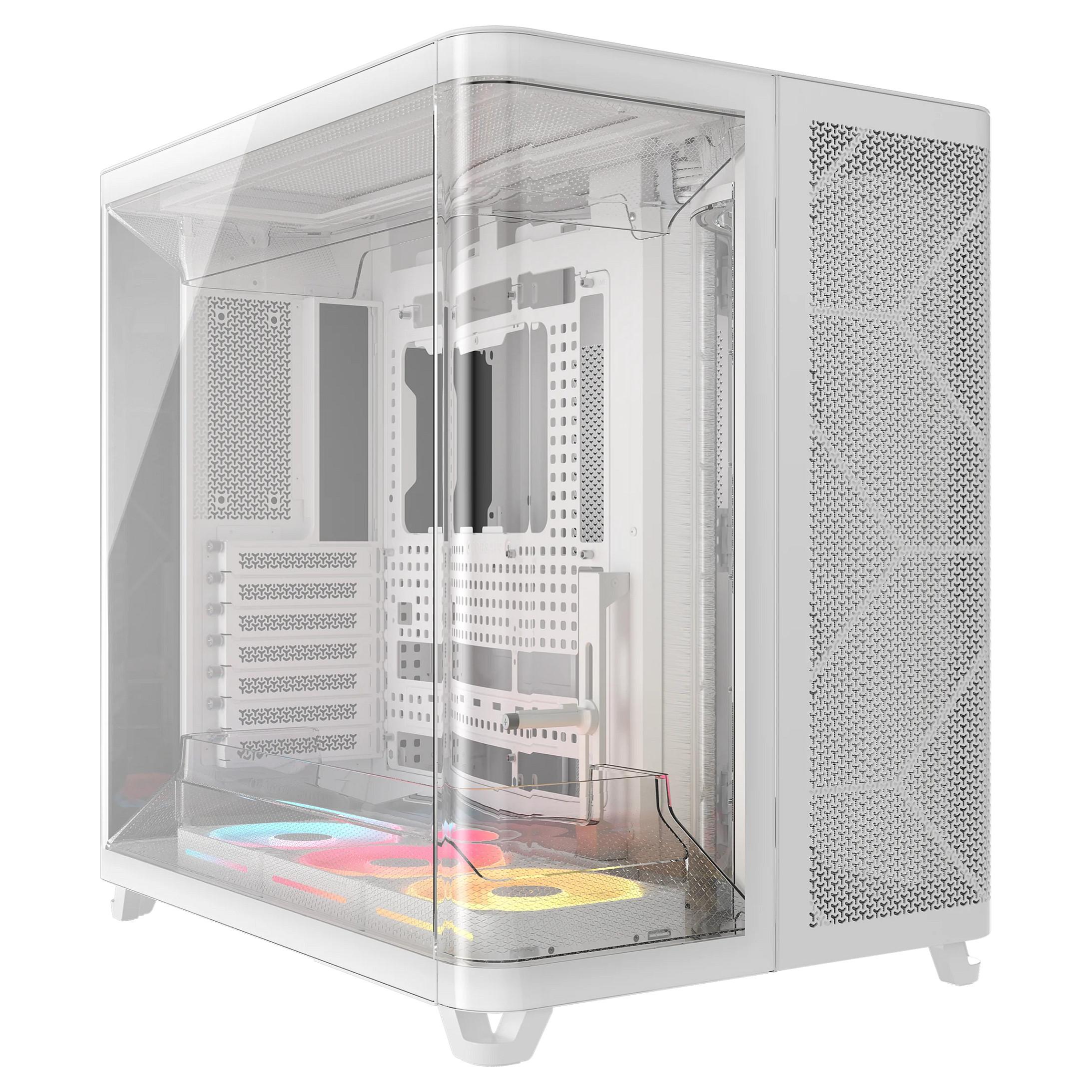 Corsair Air 5400 LX-R LINK PC Kabinet - Mid Tower, ATX, E-ATX, microATX, Mini-ITX - Hvid