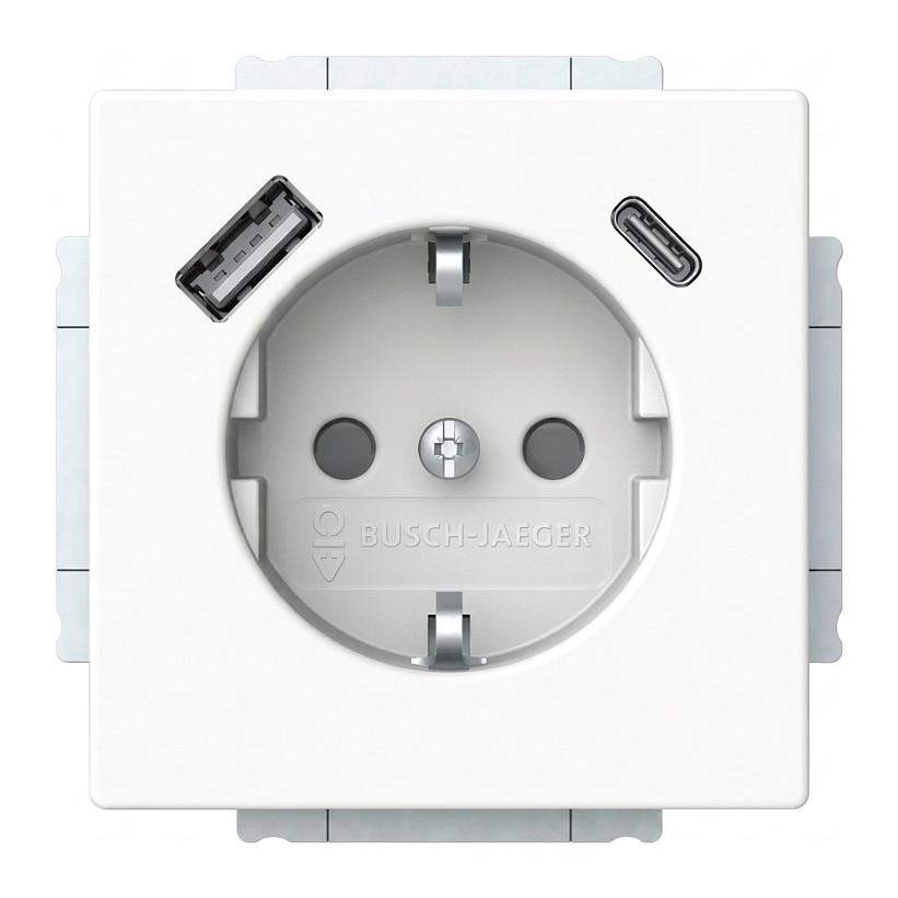 BUSCH JAEGER BJ 20 EUCB2USBAC-84 20 EUCB2USBAC-84 SCHUKO®-/USB-A+C Steckdose