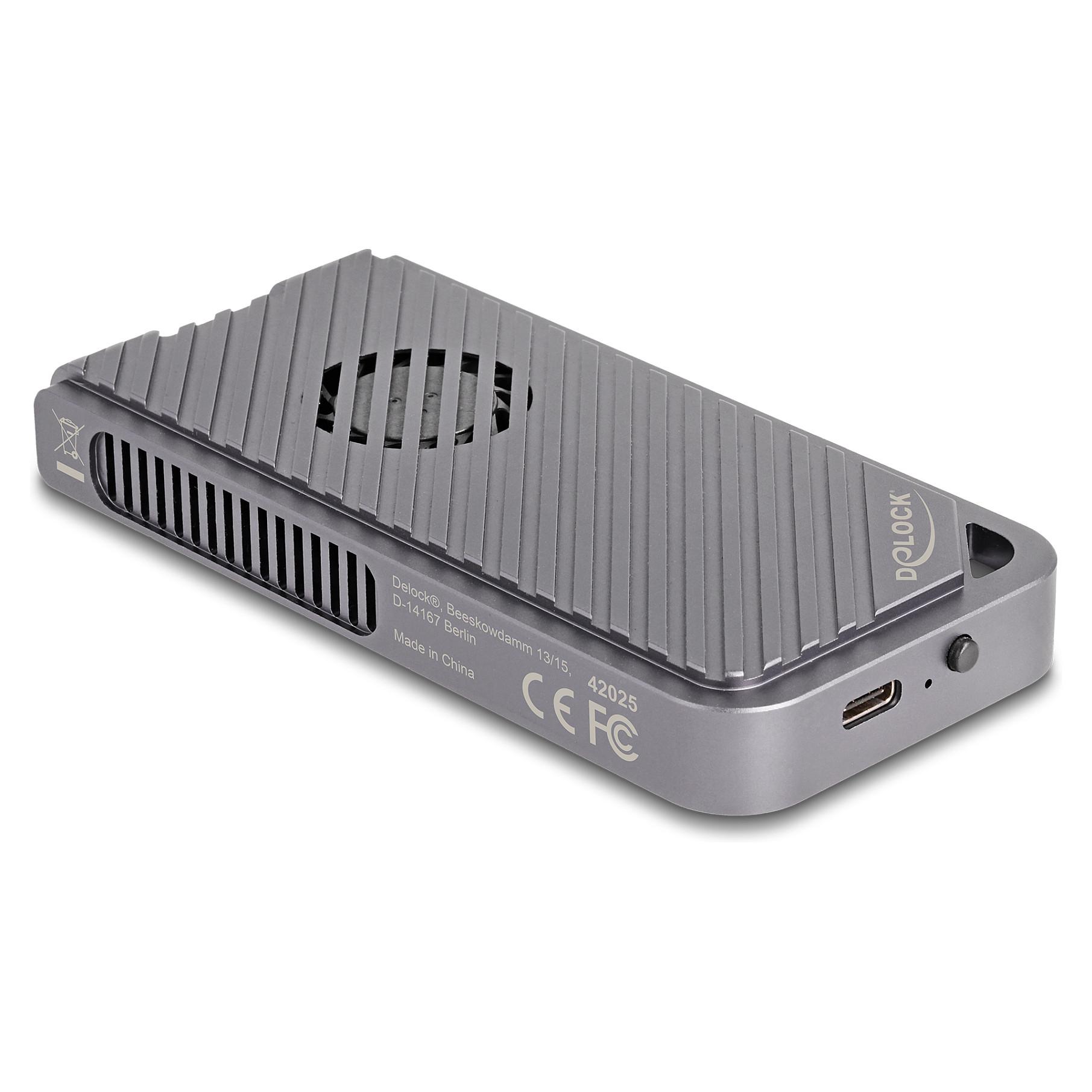 DeLOCK Ekstern Lagringspakning Thunderbolt 4 USB4 Thunderbolt 3 M.2 NVMe Card