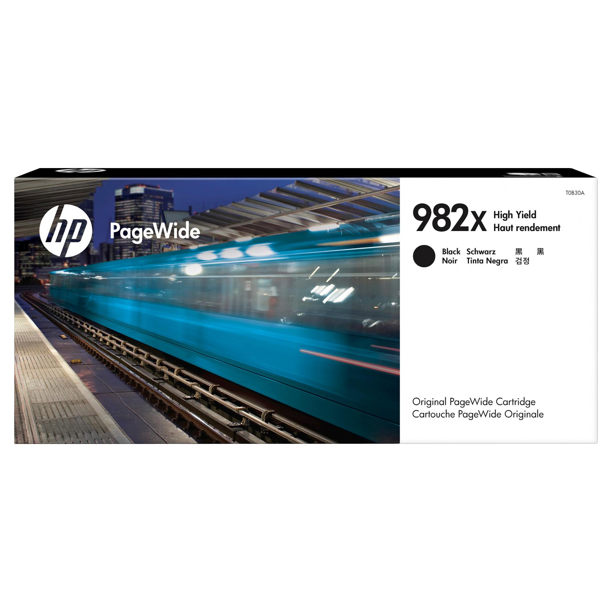 HP 982X - 194 ml - Højtydende - sort - original - PageWide - blækpatron - for PageWide Enterprise Color Flow MFP 785 PageWide Managed Color E75160, MFP P779