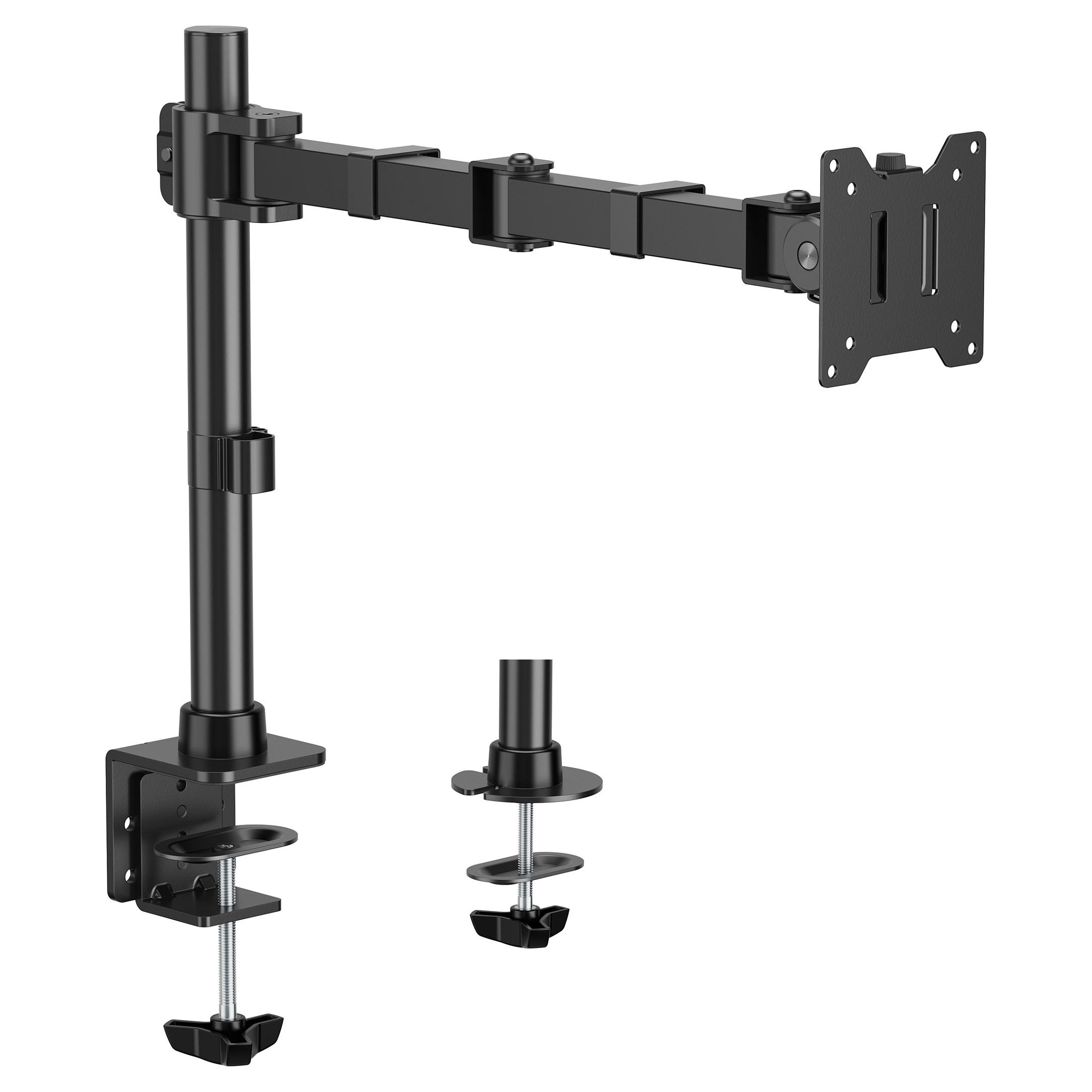 EQUIP kraftig artikuleret skærmholder til skrivebord 17-49" - 1 skærm, 20 kg, sort
