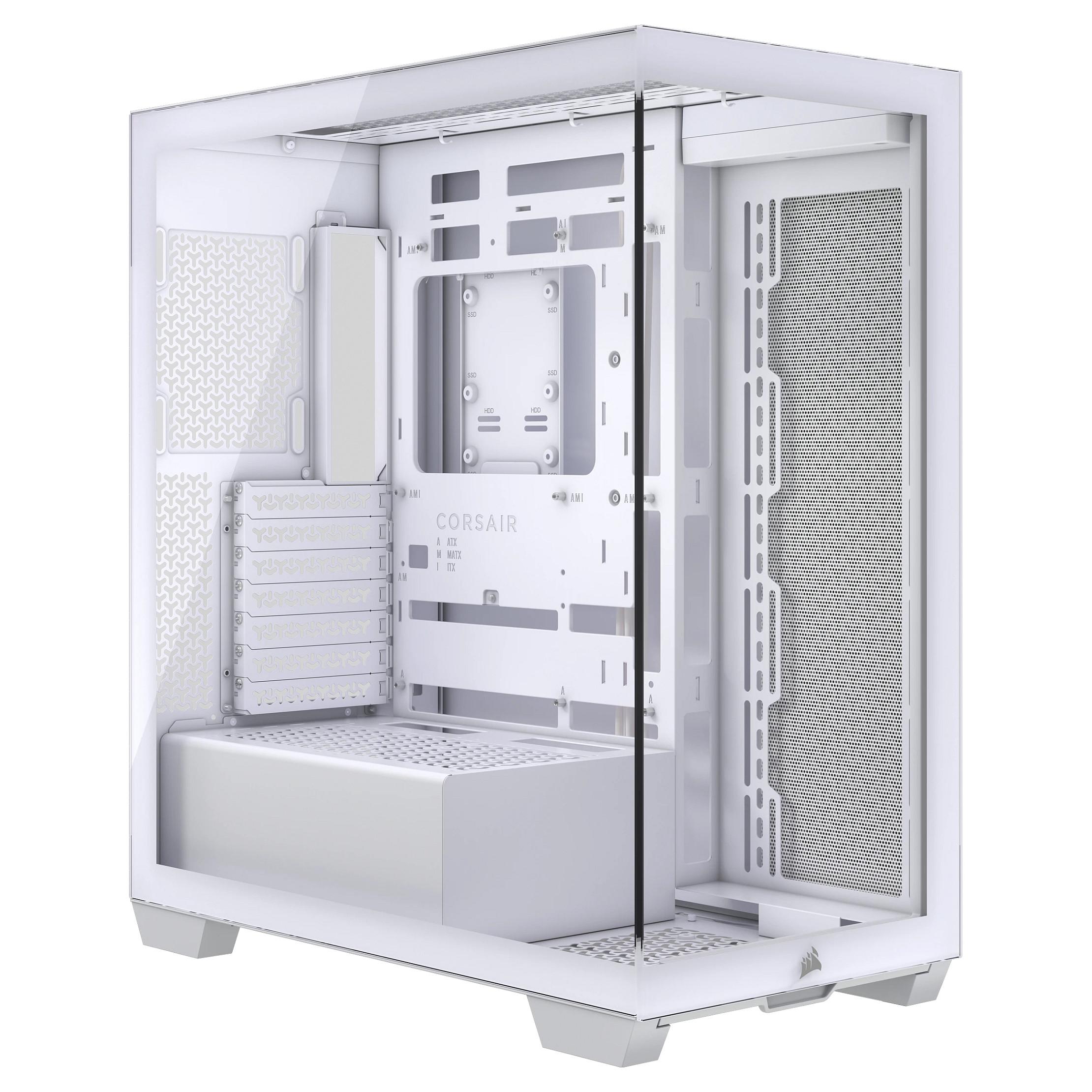 Corsair 3500X PC-kabinet Mid Tower E-ATX CC-9011277-WW, hvidt hærdet glas