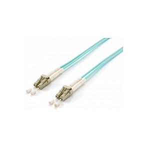 Fiberoptisk patchkabel Equip LC-LC OM3 duplex 1 m - turkis