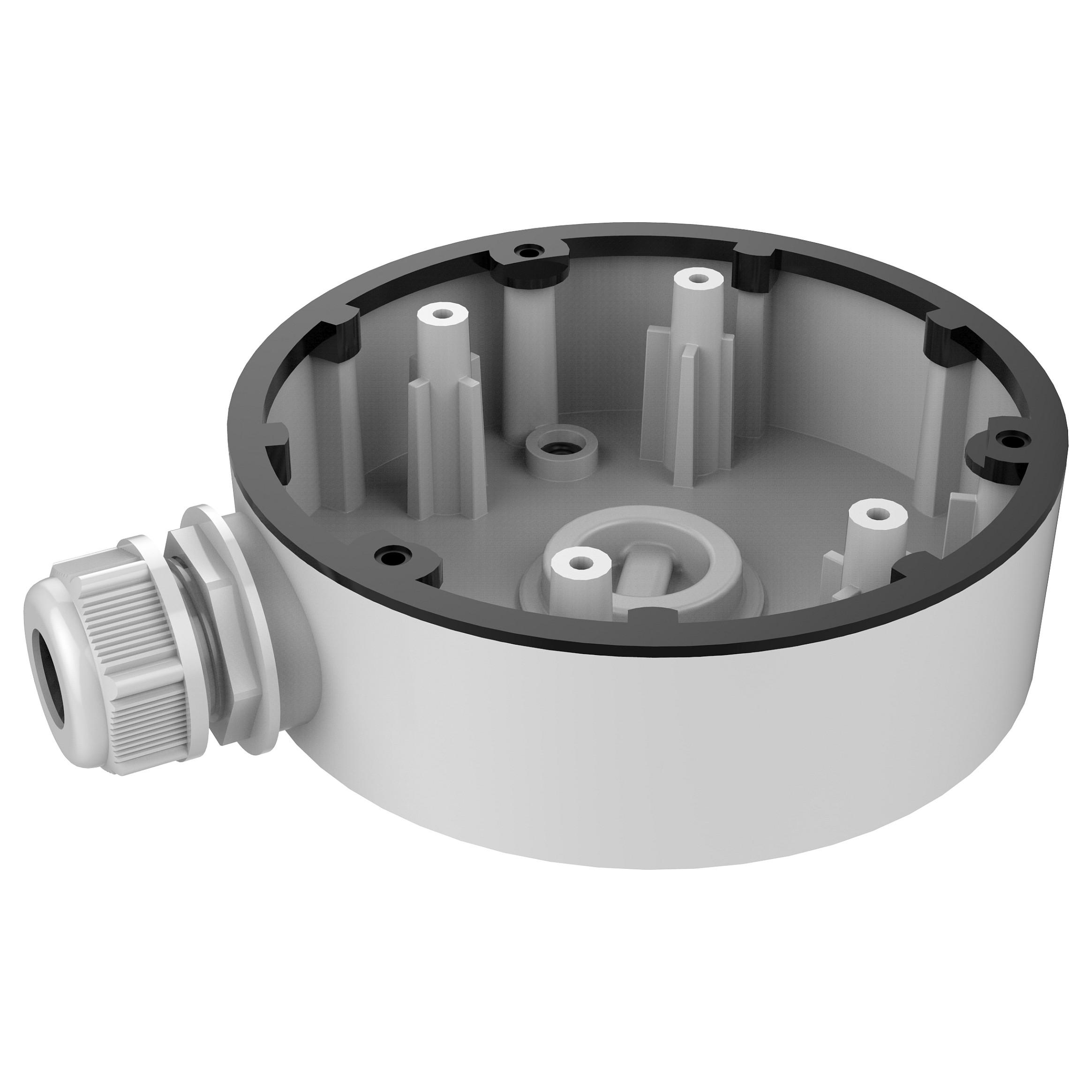 Hikvision DS-1280ZJ-DM46 - Kamera samleboks - indendørs, udendørs - hvid - for 5 MP Fixed Mini Dome Network Camera Pro Series EasyIP 2.0 Plus with AcuSense