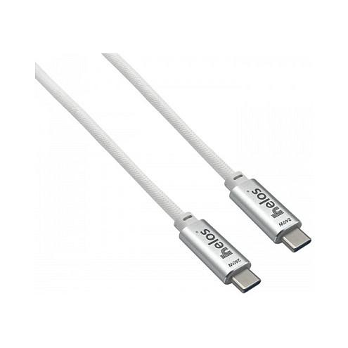 USB-C kabel Helos 372342 USB 4 - 1 m, hvid