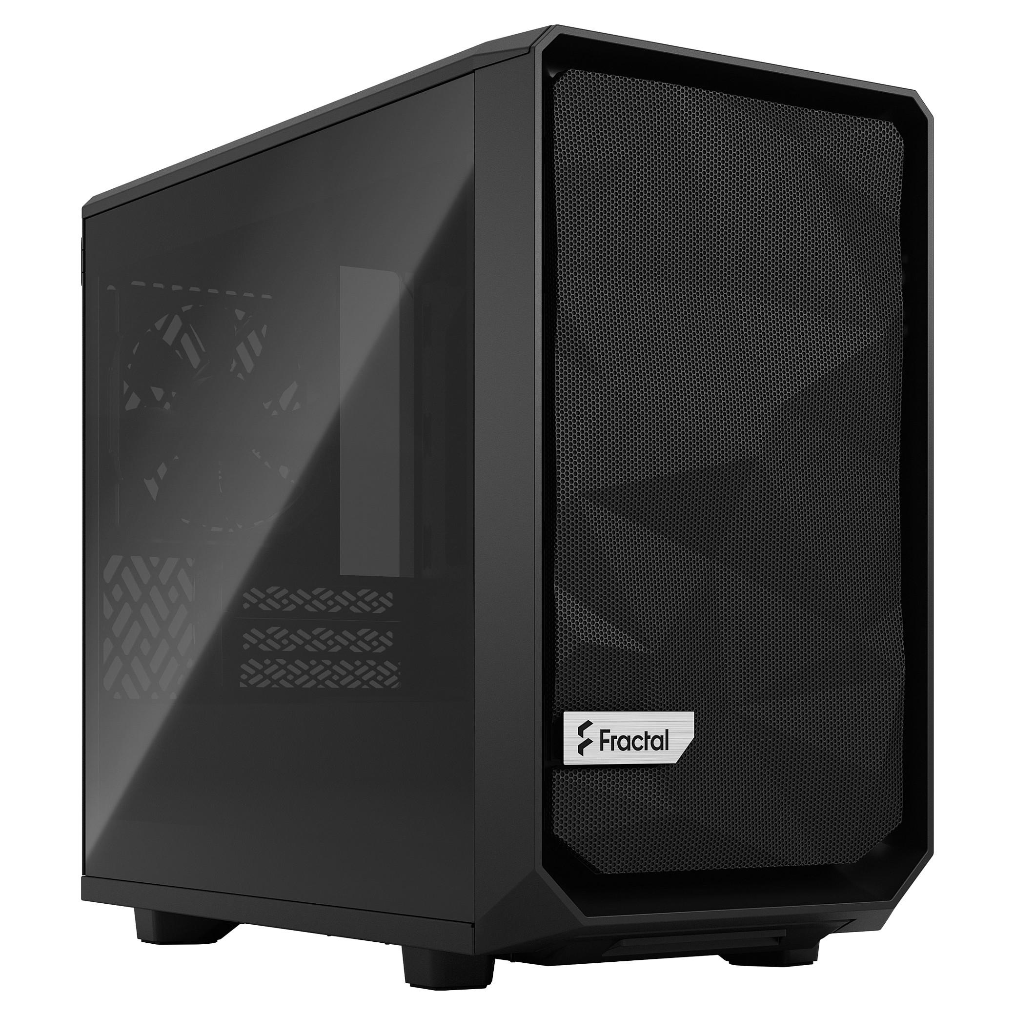 Fractal Design Meshify 2 Nano - Black TG Dark Tint - Kabinet - Miditower - Sort