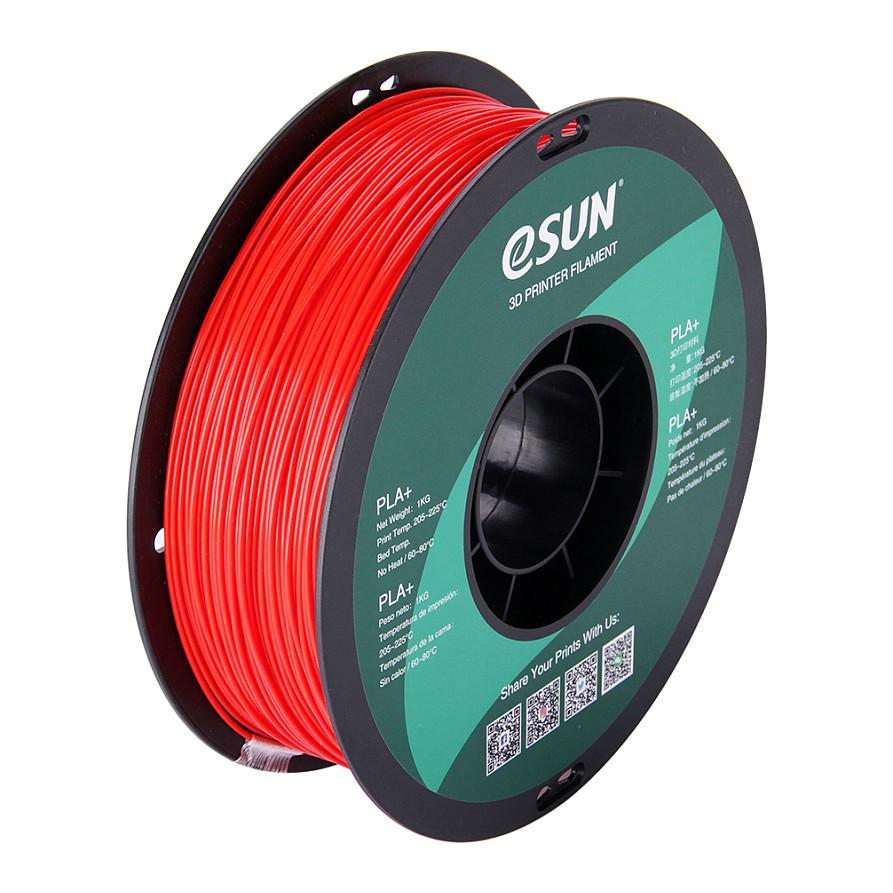 3D-printerfilament eSUN PLA+ 1,75 mm - rød 1 kg