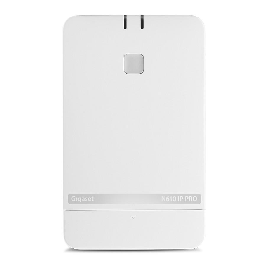 Gigaset N610 IP PRO Basestation til trådløs telefon / basestation til VoIP-telefon Hvidt sølv