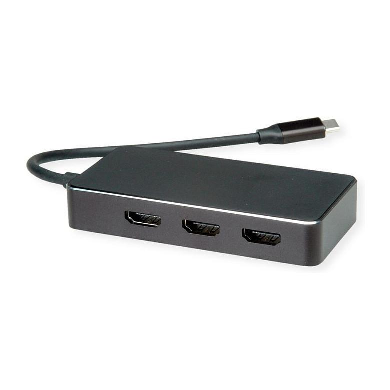 Multi-display-adapter VALUE 12.99.1031 USB-C til 3 x HDMI 4K