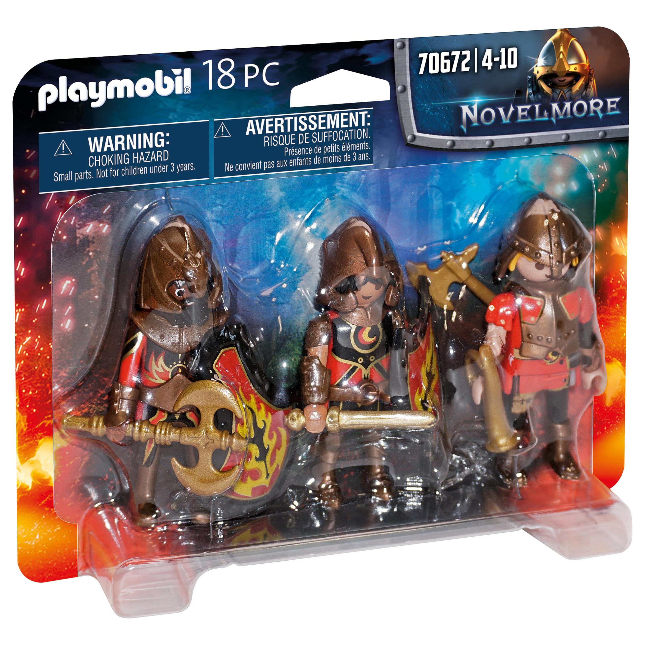 Legetøjsfigursæt Playmobil Novelmore 70672 Burnham Raiders - 3 figurer