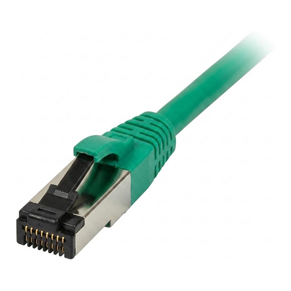 Patchkabel RJ45 CAT81 2000Mhz 10m grün SSTPSFTP TPELSZHSuperFlex AWG26 Synergy 21