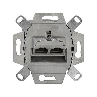 Netværksdåse Rutenbeck CAT6A - 2 x RJ45