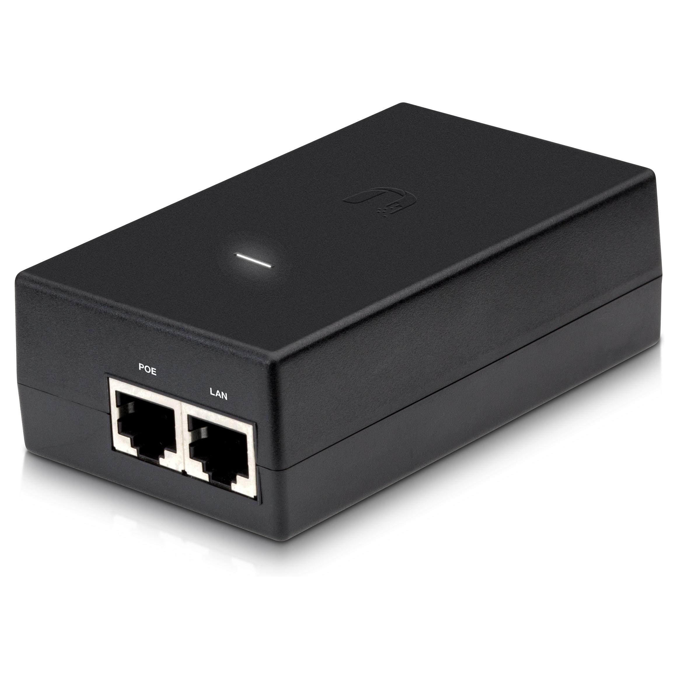 Ubiquiti POE-50-60W, Gigabit Ethernet, 10,100,1000 Mbit/s, Sort, CE, FCC, IC, UL, 50 V, 100 - 240 V