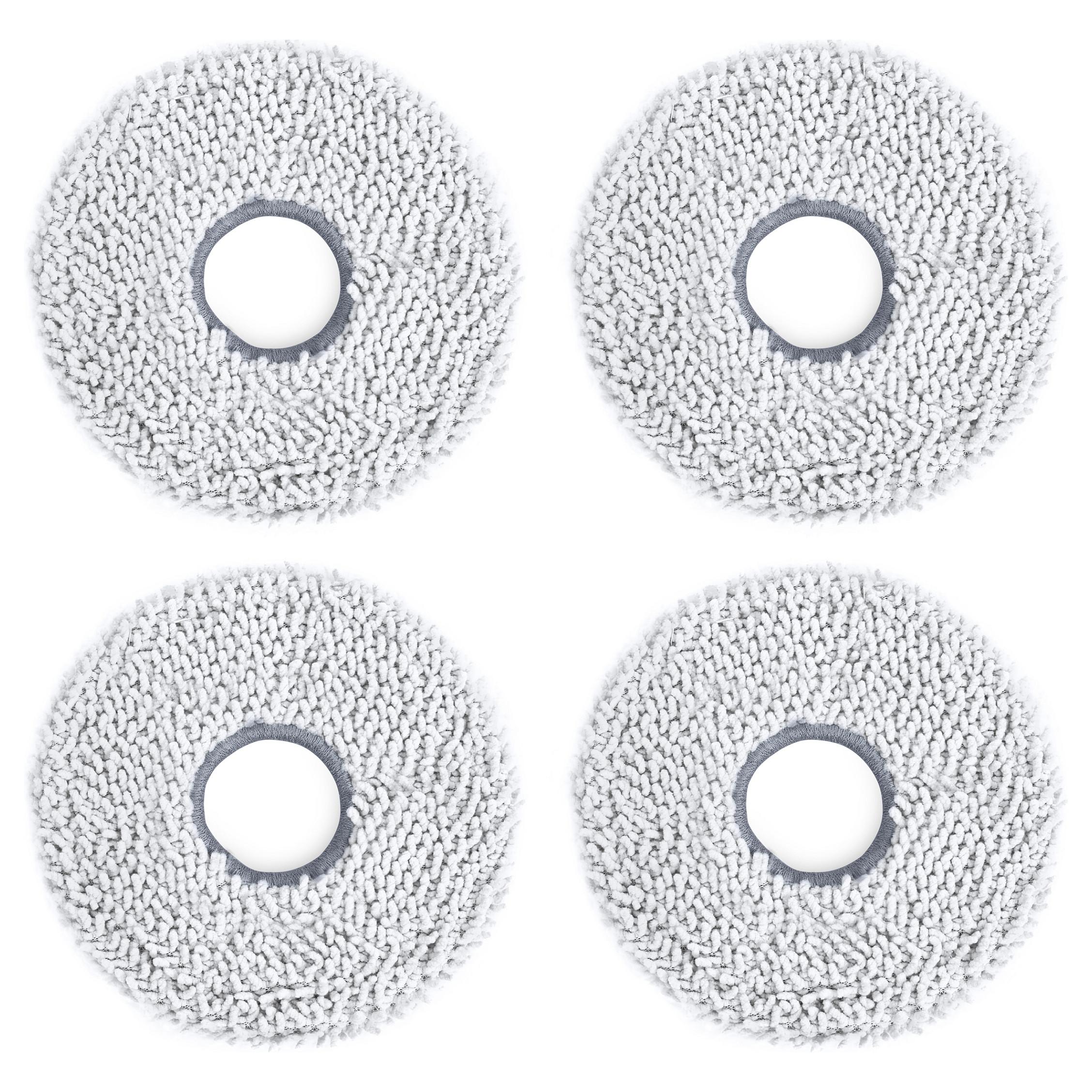 ECOVACS DWP020022 moppemåtte til robotstøvsuger, OZMO Turbo T50, 4 stk, hvid